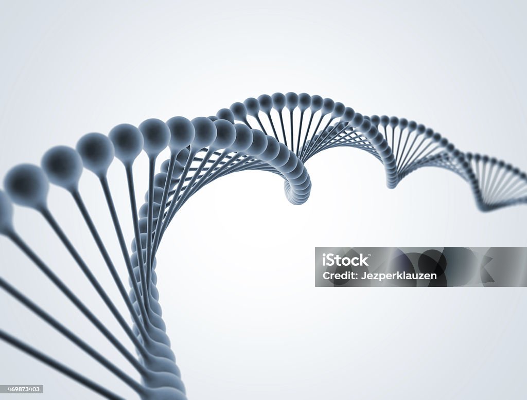 DNA Double Helix Molecular Structure DNA Double Helix Model. 3D Render Helix Stock Photo