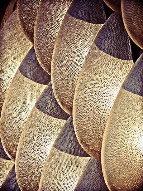 istock Steel sculpture represents Water Drops on Stone Wall 469874213