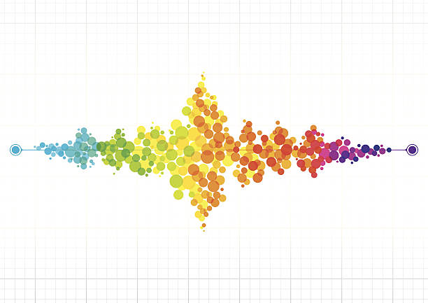 abstrakt design mit punkten - zitrusfrucht grafiken stock-grafiken, -clipart, -cartoons und -symbole