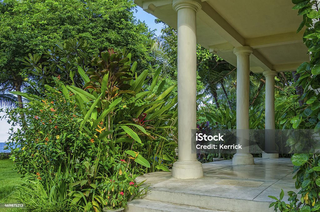 Veranda vor Dschungel - Lizenzfrei Terrasse - Grundstück Stock-Foto