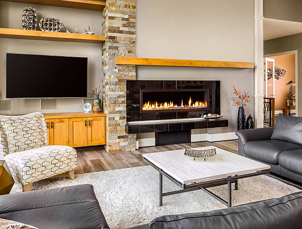 istock Living Room in Luxury Home 469875382