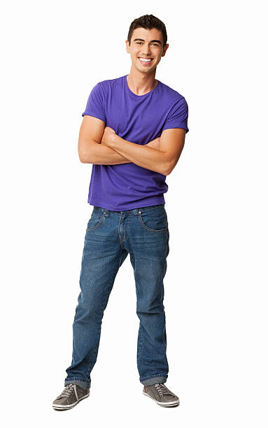 istock Young Man Standing With Arms Crossed - Isolated 469876199
