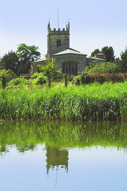 church a church selected in a lake coughton stock pictures, royalty-free photos & images