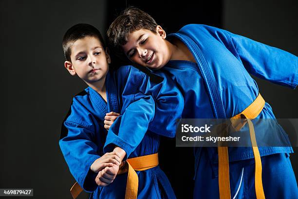 Aikido Formación Foto de stock y más banco de imágenes de Aikido - Aikido, Niño, Artes marciales