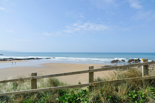 Playa en Bude en Cornwall Inglaterra, Reino Unido photo