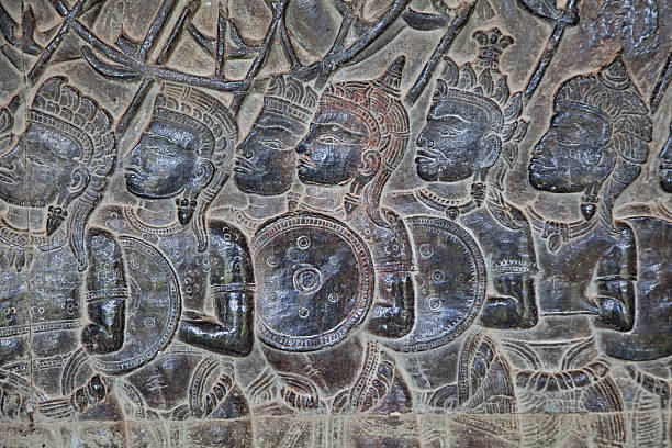 istock Angkor Wat Stone Carvings and Detail 469886903