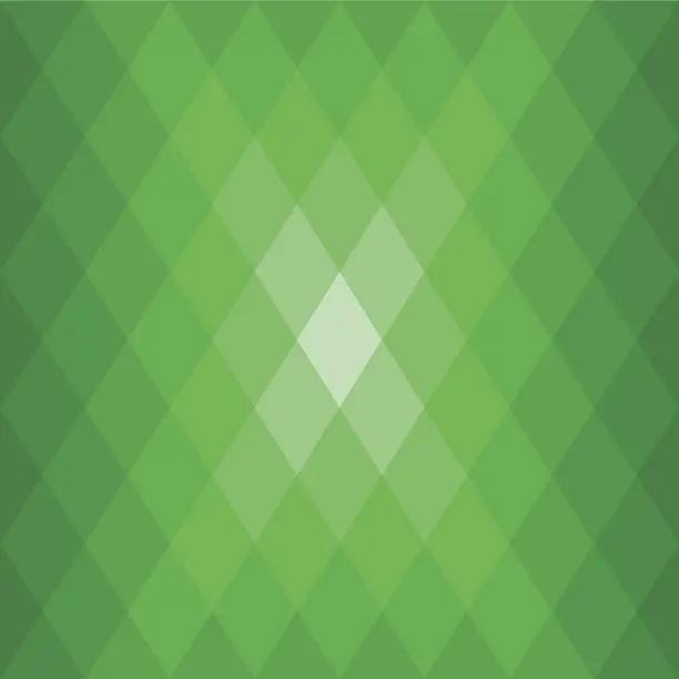 Vector illustration of Abstract Green Diamond Shaped Flare