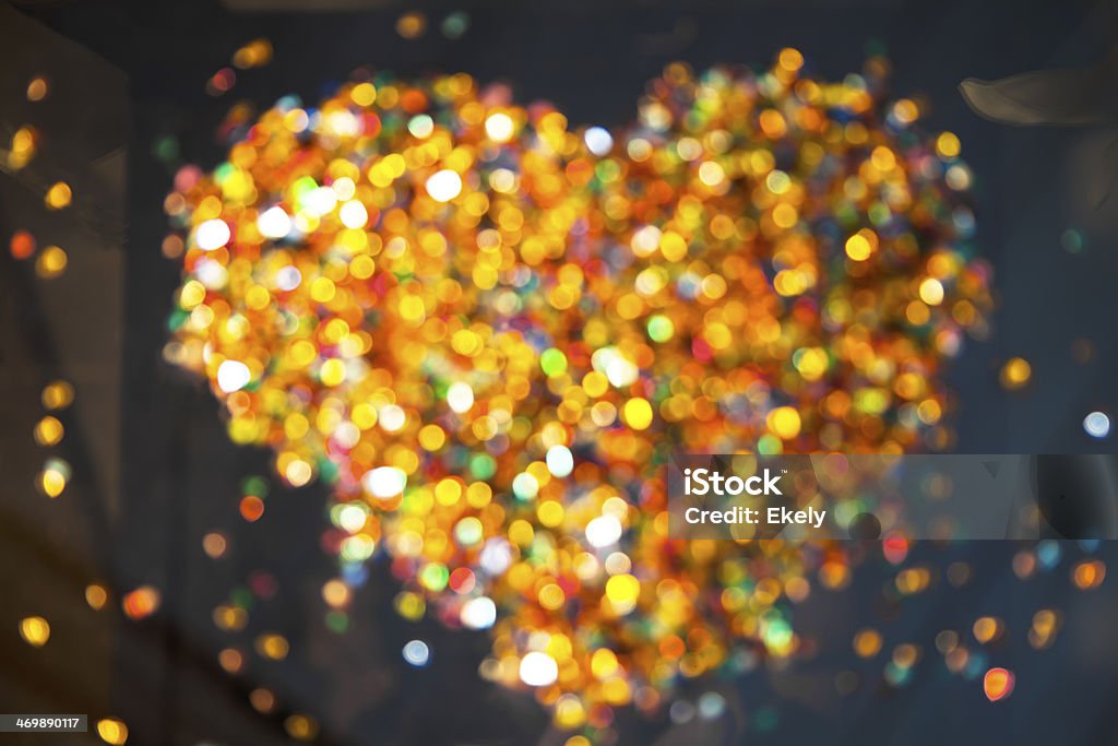 Desenfocado iluminado colorido microesferas de vidrio. - Foto de stock de Amarillo - Color libre de derechos