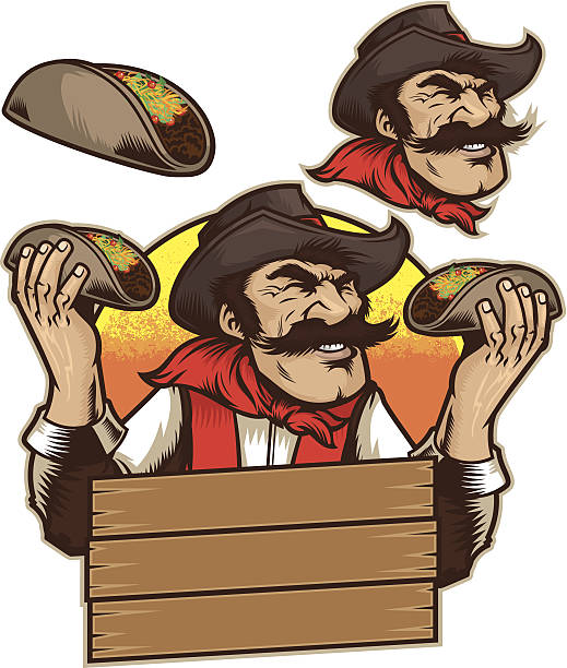 카사 타코 - mexican american stock illustrations