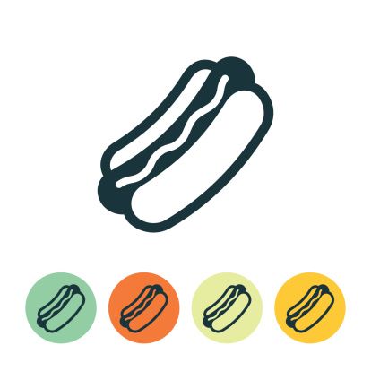 Hotdog icon. File Type - EPS 10