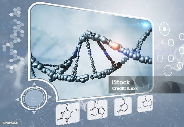 Анализ Днк — стоковые фотографии и другие картинки Adenine - Adenine, Cytosine, Guanine