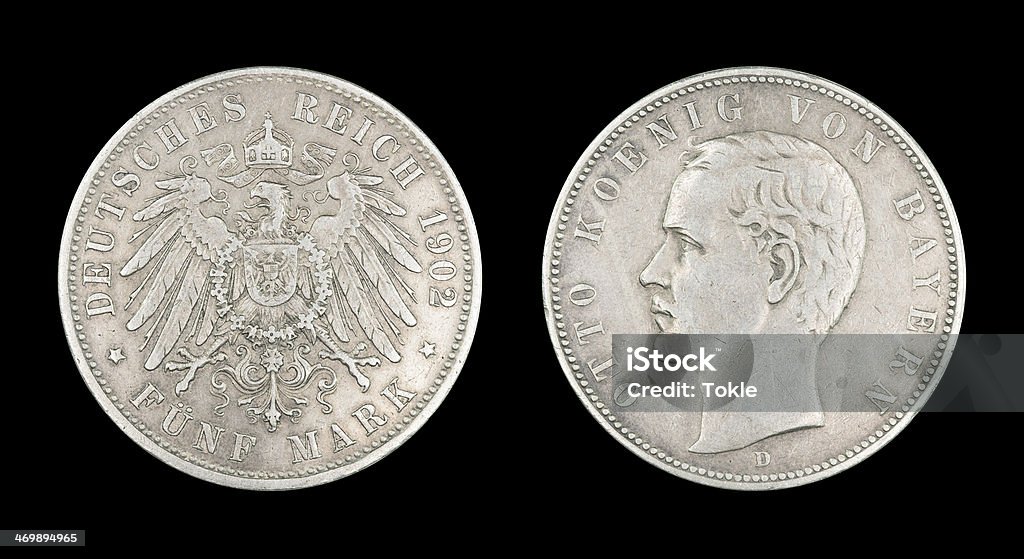 5- Mark-Münze, Deutsche Reich, 1902 - Lizenzfrei 1902 Stock-Foto