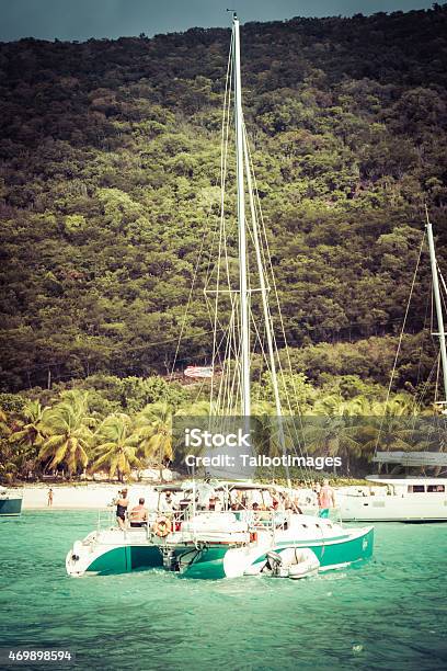 Catamaran Sail Stock Photo - Download Image Now - 2015, Beach, British Virgin Islands