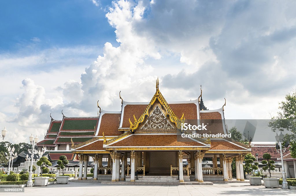 Farbenfrohe Tempel In Thailand - Lizenzfrei Architektur Stock-Foto
