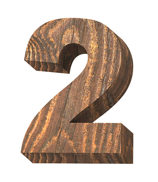 istock Number from old pine wood alphabet set isolated over white. 469901104