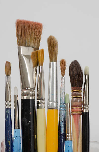 Paintbrushes stock photo