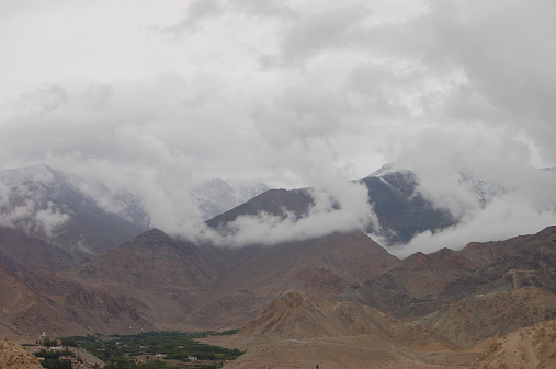 Landscape view of Leh Ladakh, Northern India.