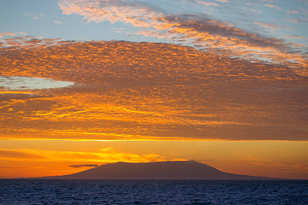 Sunset at Fernandina Island, Galapagos Islands