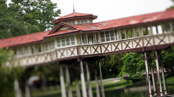 A European Bridge builded in 1950s in a Royal Park near Bangkok.