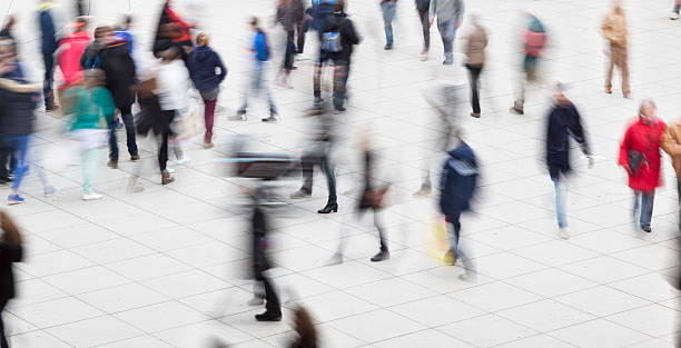 istock Group of people walking in the city 469908992