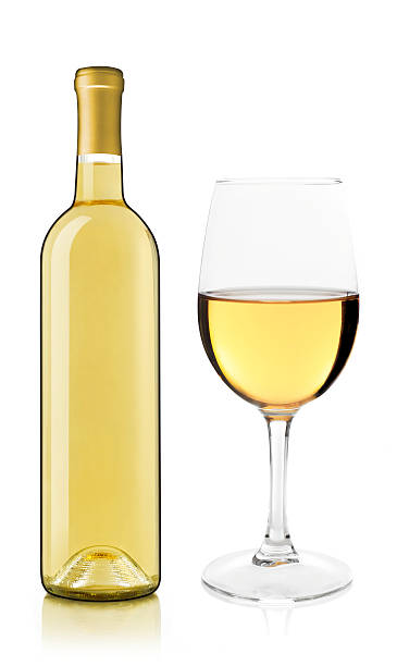 istock White wine bottle and glass 469909930