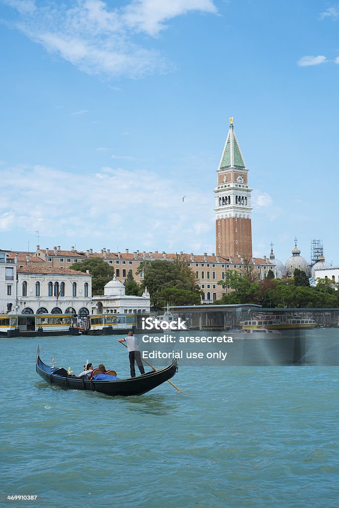 Gondola sul Canal Grande - Foto stock royalty-free di Acqua