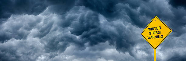 istock Winter Storm Road Sign 469911375