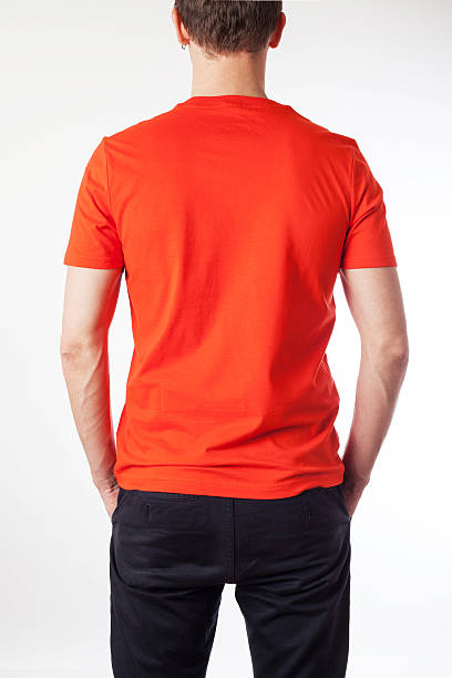 orange t-shirt-vorlage für ihr design. - mount misen stock-fotos und bilder