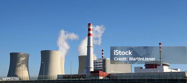 Nuclear Power Plant Temelin In Czech Republic Europe Stock Photo - Download Image Now