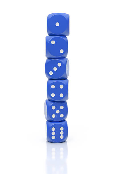 blue tower of dices - two dimensional shape three dimensional shape red ideas fotografías e imágenes de stock