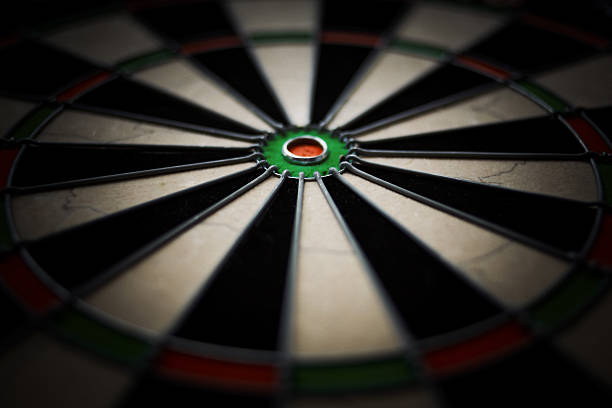 Empty Dartboard - Stock Image stock photo