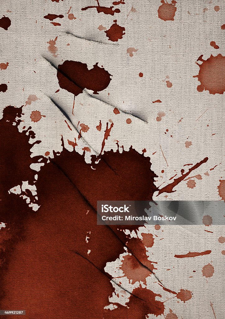 Hi-Res sangue di artista è realizzata in tela di lino effetto Grunge - Foto stock royalty-free di Arti e mestieri