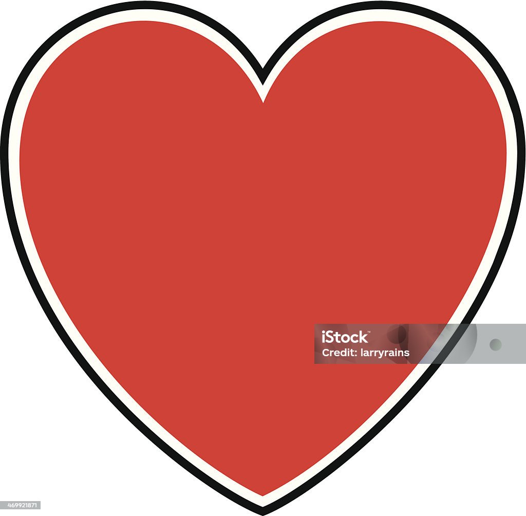 Ícone de coração Dia dos Namorados - Vetor de Amor royalty-free
