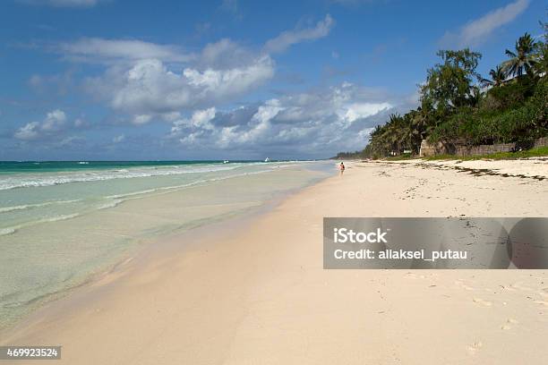 Tropical Beach With White Coral Sand Stock Photo - Download Image Now - Beach, Kenya, 2015