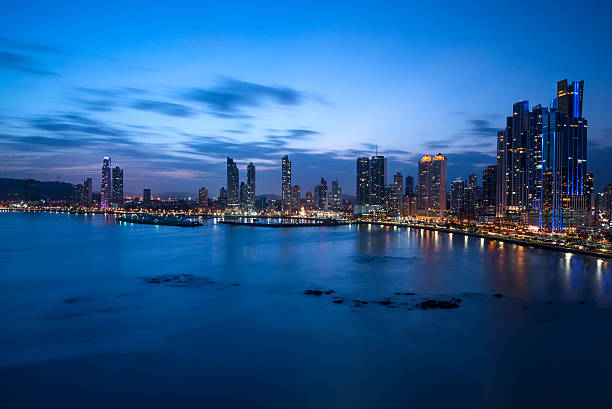 Panama City City skyline at Panama City, Panama, Central America central america photos stock pictures, royalty-free photos & images