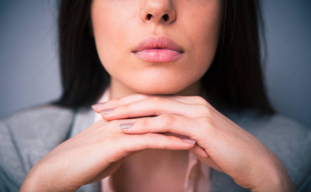 istock Closeup image of woman lips 469924056