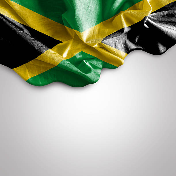 istock Waving flag of Jamaica 469925228