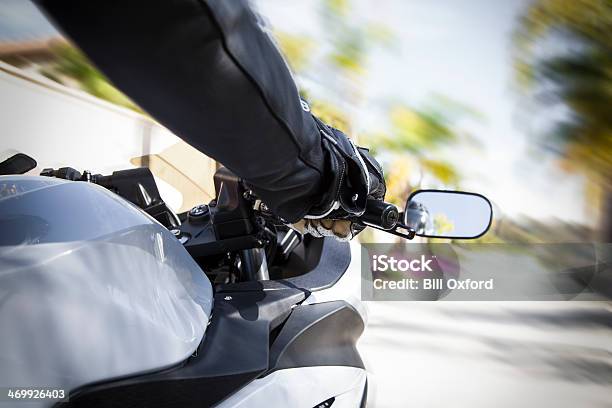 Motorcycle Rider Stock Photo - Download Image Now - Glove, Handlebar, Motorcycle