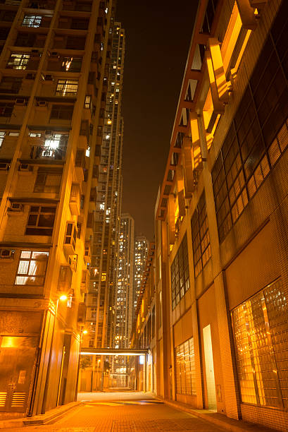 istock Enlighted Overcrowded apartments and Pedestrian Path 469926910