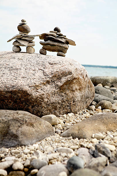 istock Inuksuit at the Beach 469932487