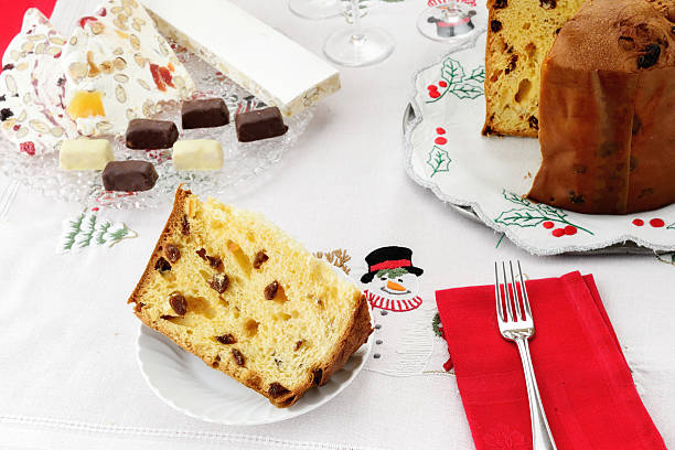 istock Italian panettone Christams cake 469932931