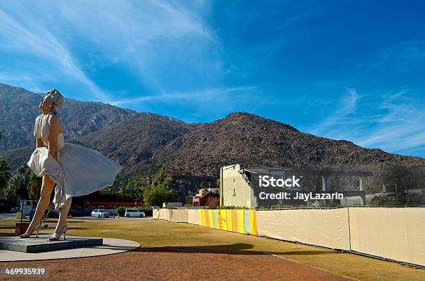 Marilyn Monroe Sculpture Downtown Reconstruction Palm Springs California Usa Stock Photo - Download Image Now