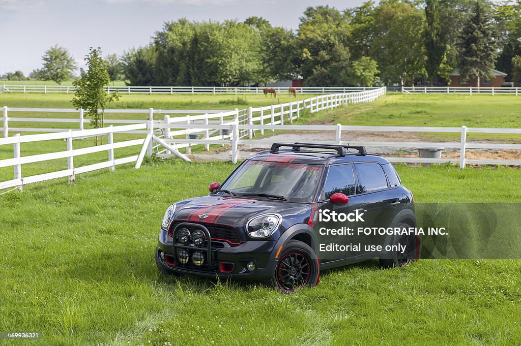 Mini Countryman auf der farm - Lizenzfrei Agrarbetrieb Stock-Foto