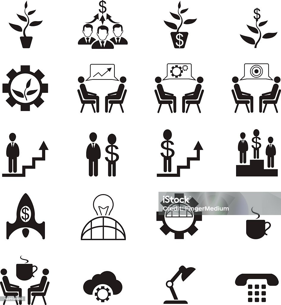 Human resource and management icons 2015 stock vector