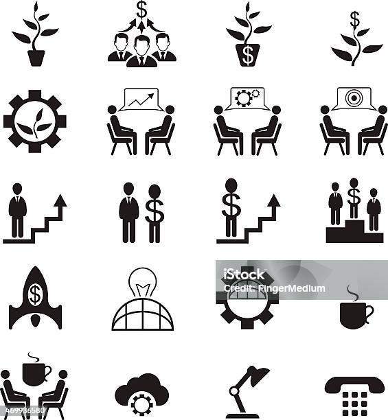 Human Resource And Management Icons Stock Illustration - Download Image Now - 2015, Abstract, Activity