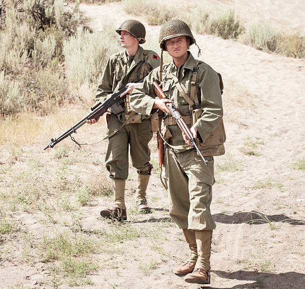 istock Soldiers on Patrol WWII 469937233