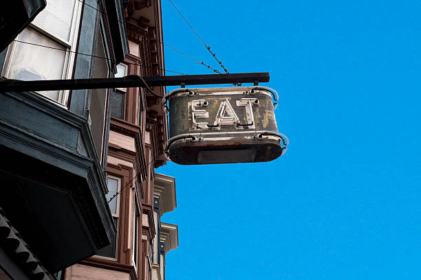 istock Vintage EAT Sign 469937319