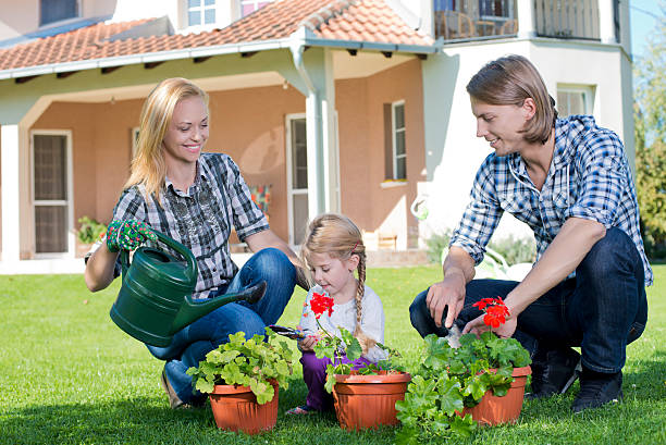 istock Family gardening together 469937785