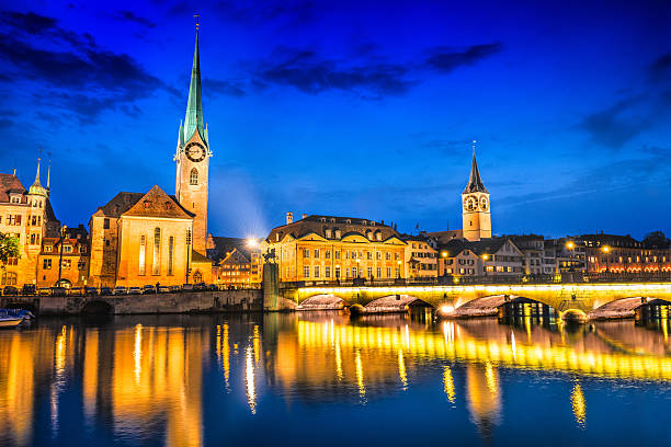 istock Zurich at Twilight, Switzerland 469938011