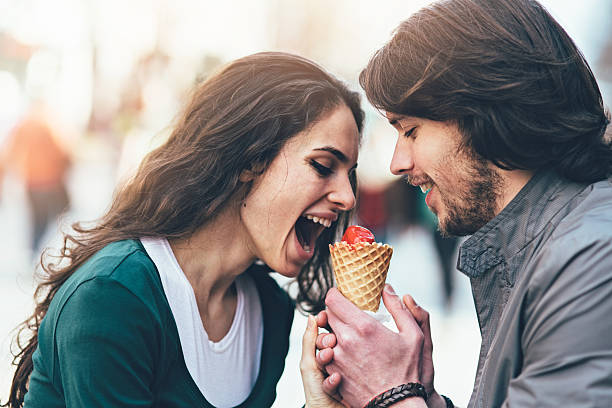 istock Young couple eating an ice cream 469942602